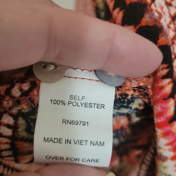 Fig and Flower boho tunic style top high low or beach cover up size small - Picture 8 of 8